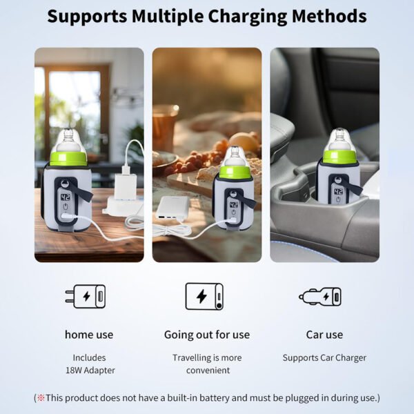 Bottle Warmer Baby Milk Warmer Suitable for Home and Travel