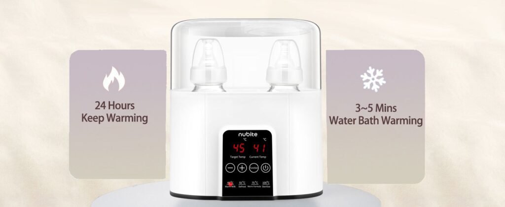 Double Baby Bottle Warmer for All Breastmilk Baby Milk Heater