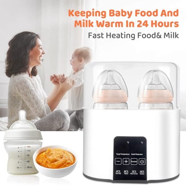 Double Baby Bottle Warmer for All Breastmilk Baby Milk Heater