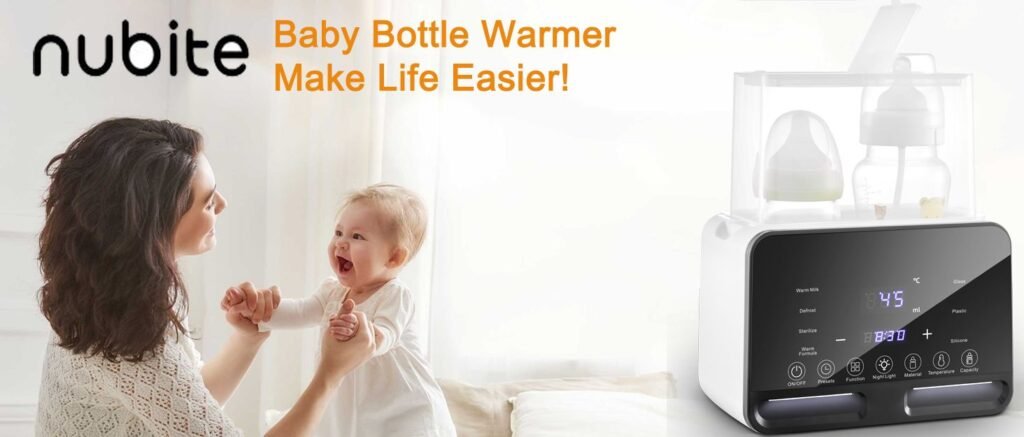 Double Bottle Warmer Twins for Breastmilk Formula, Heat Baby Food