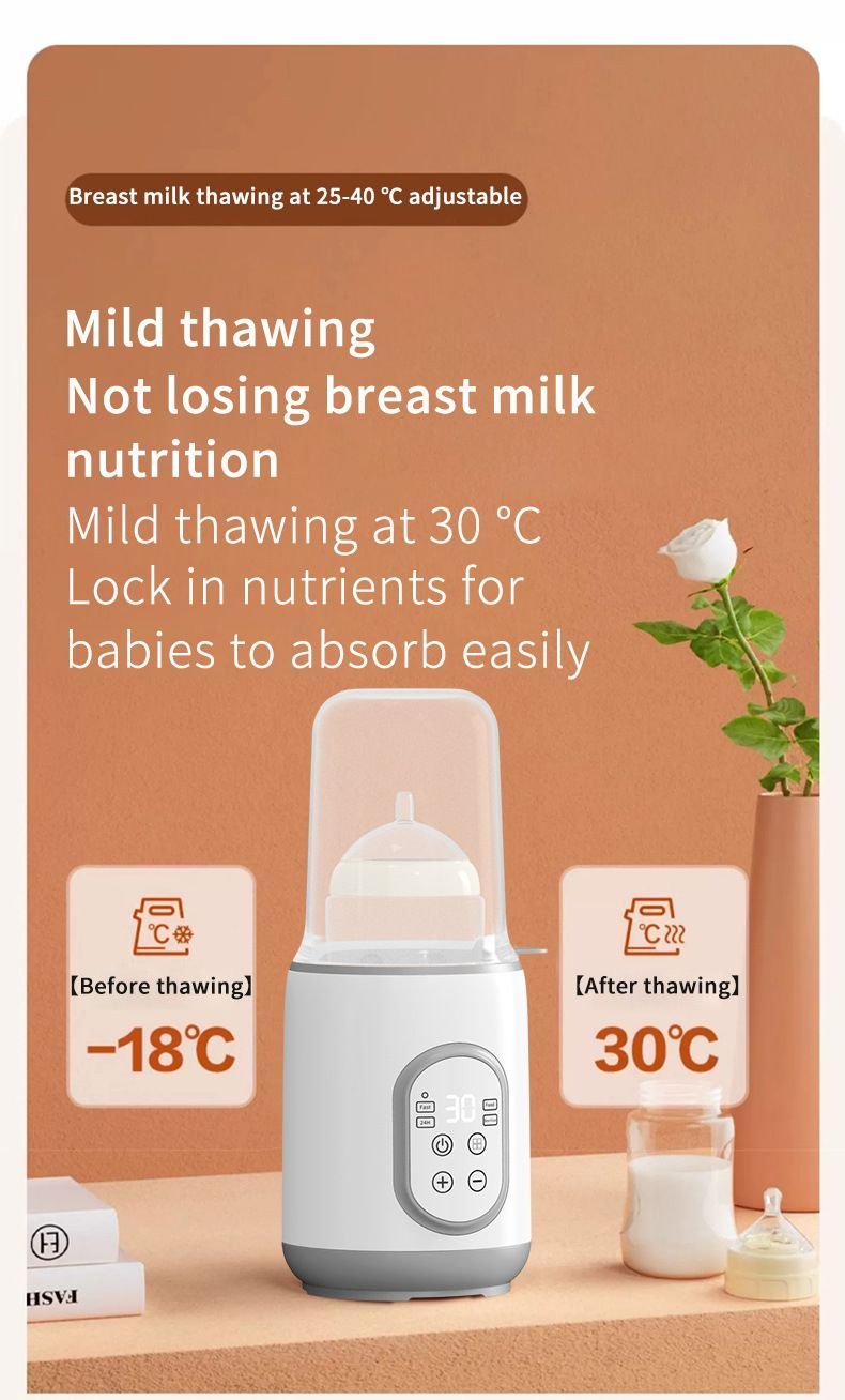 Baby Bottle Warmer for Breastmilk or Formula Food Heater&Defrost