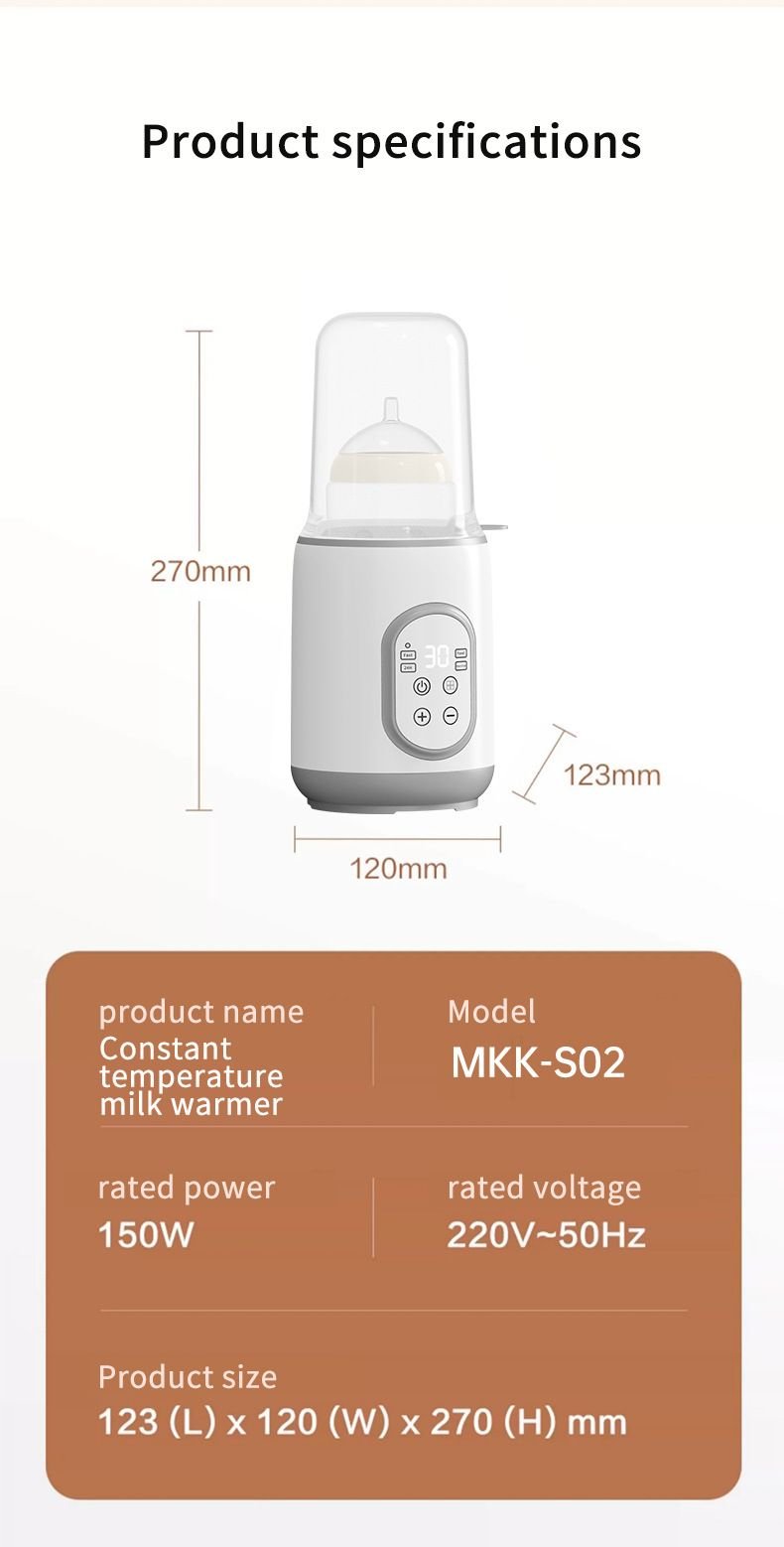 Baby Bottle Warmer for Breastmilk or Formula Food Heater&Defrost