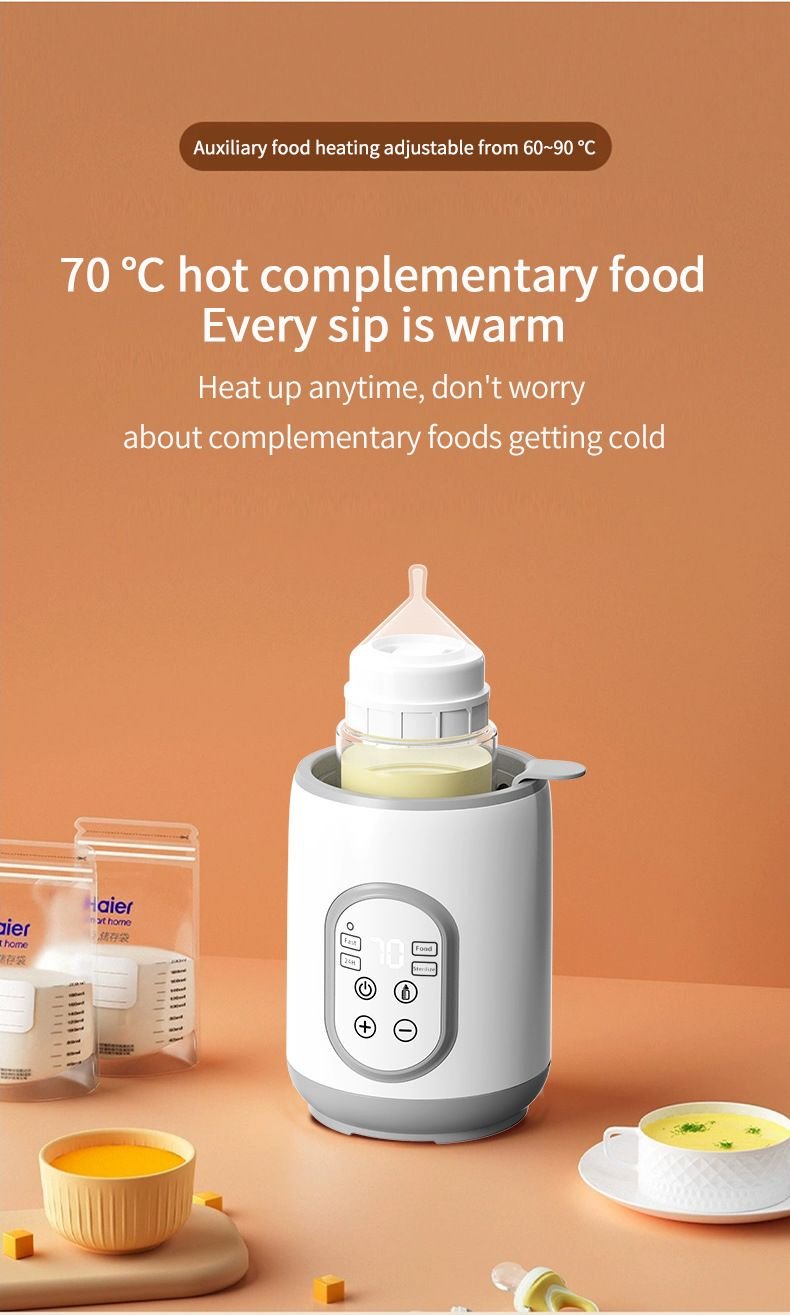 Baby Bottle Warmer for Breastmilk or Formula Food Heater&Defrost