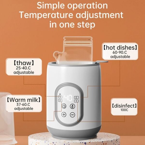 Baby Bottle Warmer for Breastmilk or Formula Food Heater&Defrost