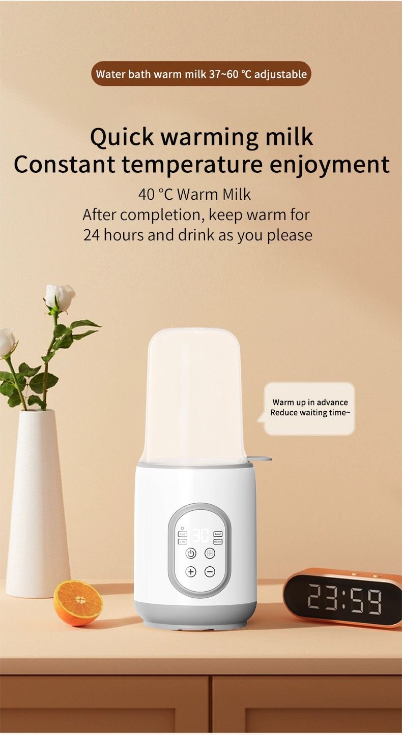 Baby Bottle Warmer for Breastmilk or Formula Food Heater&Defrost
