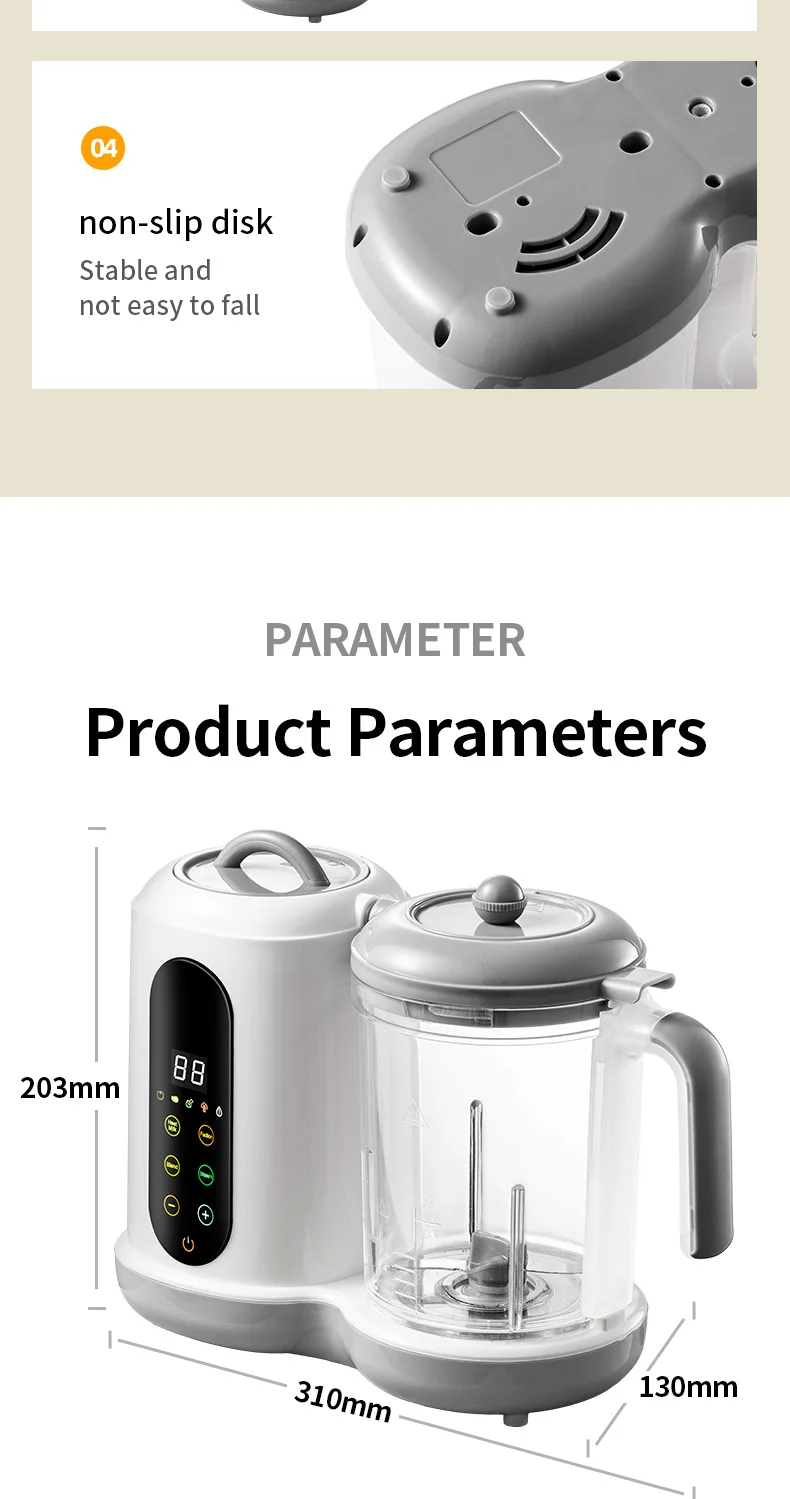 Multifunctional Baby Food Maker Automatic Baby Food Processor