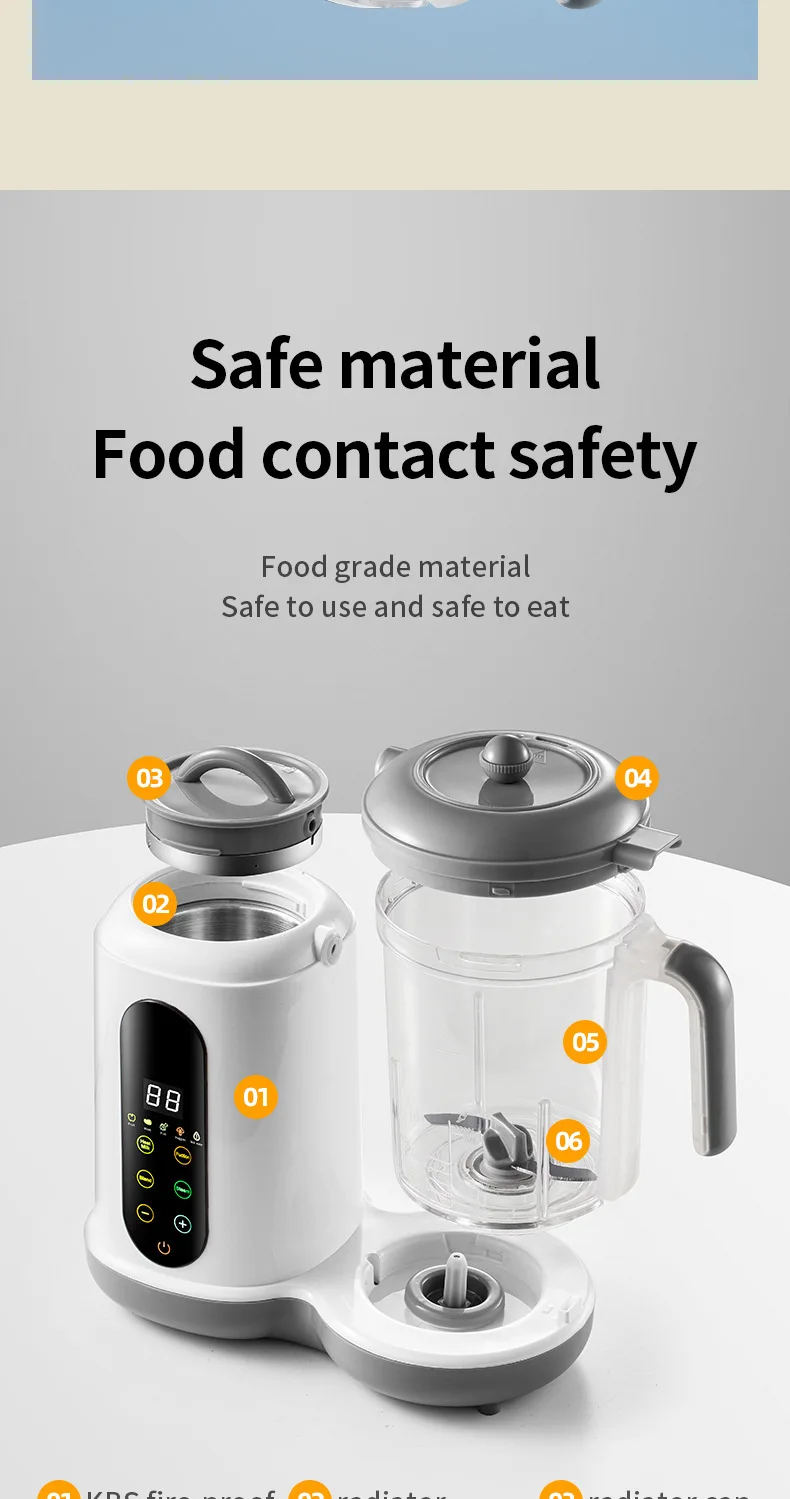 Multifunctional Baby Food Maker Automatic Baby Food Processor