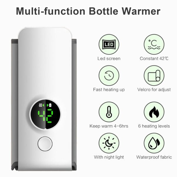 Portable Baby Bottle Warmer for Travel with Temperature Control