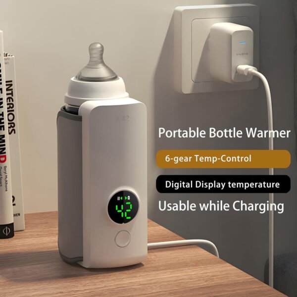 Portable Baby Bottle Warmer for Travel with Temperature Control