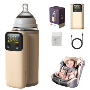 Portable Bottle Warmer Travel Bottle Warmer with Battery for Breastmilk or Formula