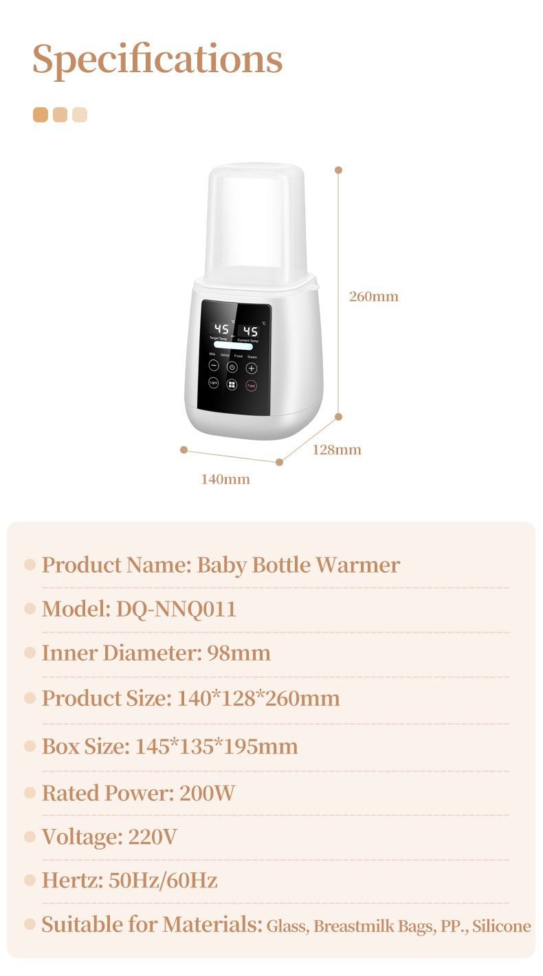 Portable Bottle Warmer for Breastmilk, Baby Formula and Baby Food