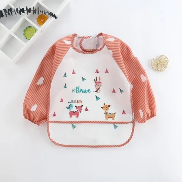 Baby Bibs Cute Colorful Cartoon Waterproof Bib