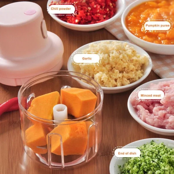 Electric Garlic Chopper Meat Grinder Garlic Masher Machine