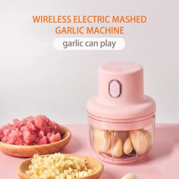 Electric Garlic Chopper Meat Grinder Garlic Masher Machine