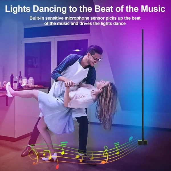 Corner Floor Lamp - Smart RGB LED Corner Lamp With App And Remote Control - Image 6